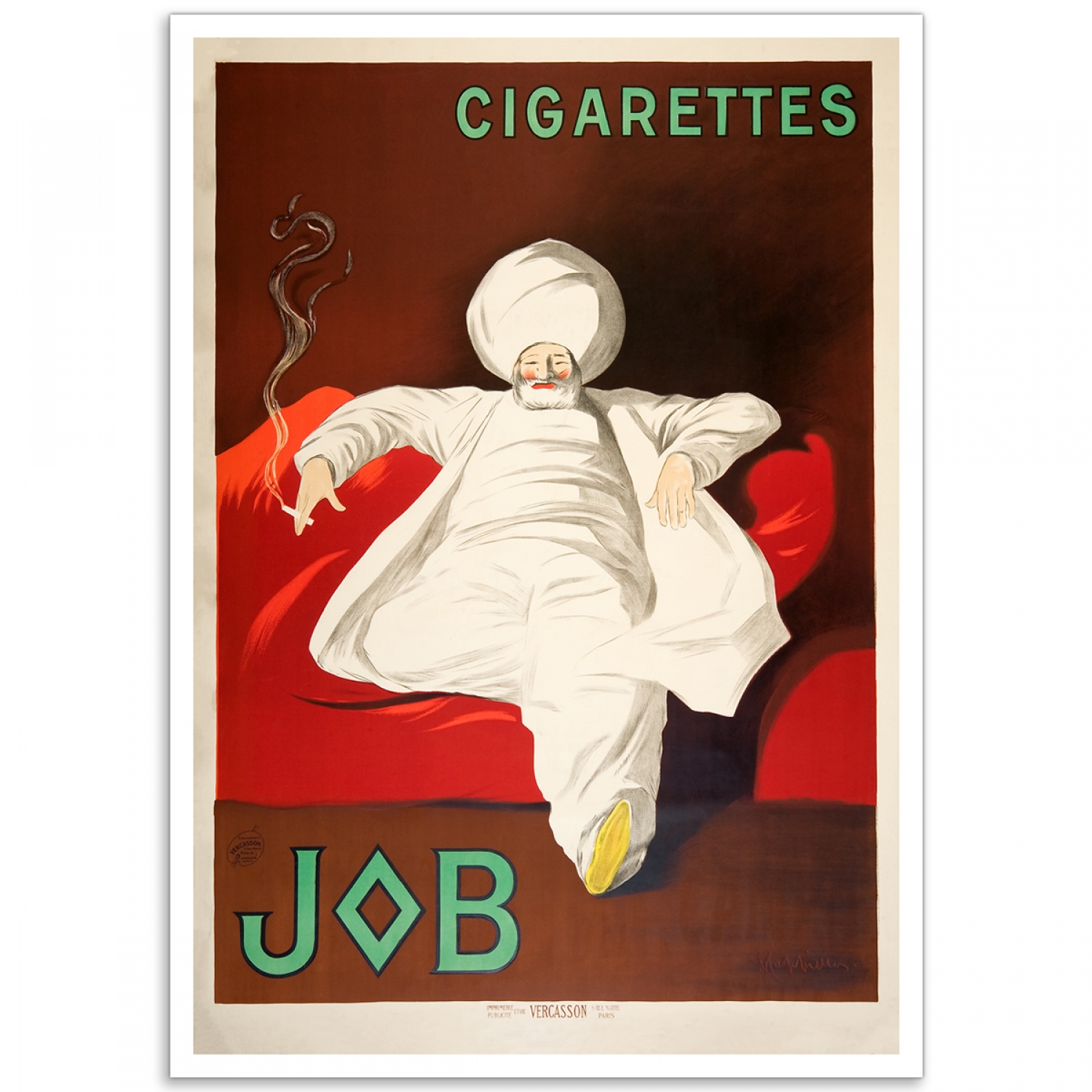 Cigarettes JOB by Leonetto Cappiello | Vintage French Advertising