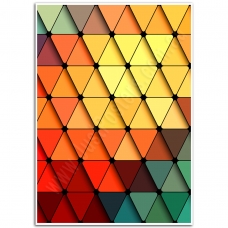 Abstract Art - Colour Swatch Triangles Poster