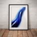 Abstract Art - Vertical Blue Wave Poster