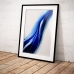 Abstract Art - Vertical Blue Wave Poster
