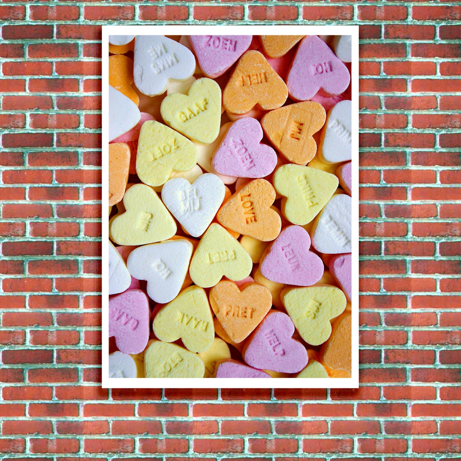 Purchase 'Candy Hearts Poster' Online Just Posters