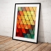 Abstract Art - Colour Swatch Triangles Poster