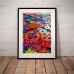 Abstract Art - Coloured Cogs Poster