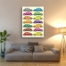 Abstract Art - Multi Coloured Beetles Poster-1