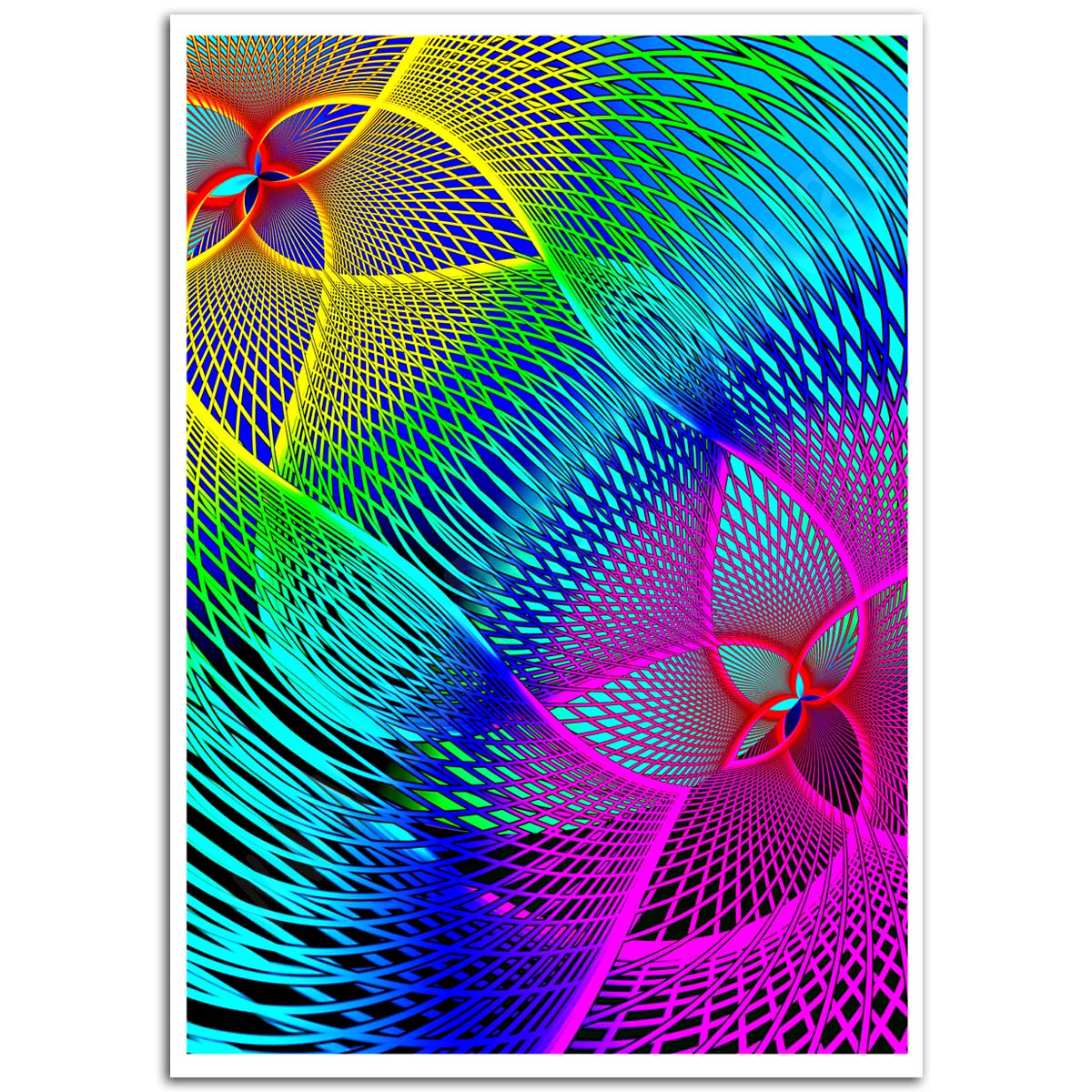 Abstract Art - Psychedelic Fish Net