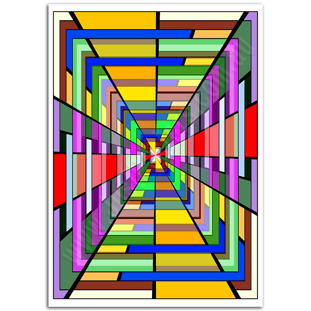 Abstract Art - Psychedelic Passage Poster