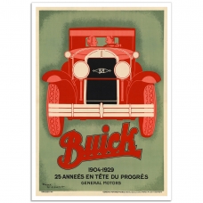 Buick 1904-1929 - Art Deco Auto Poster