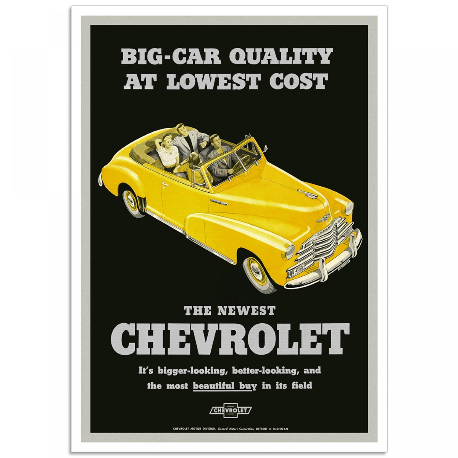 Chevrolet Fleetmaster 1947, Auto Poster