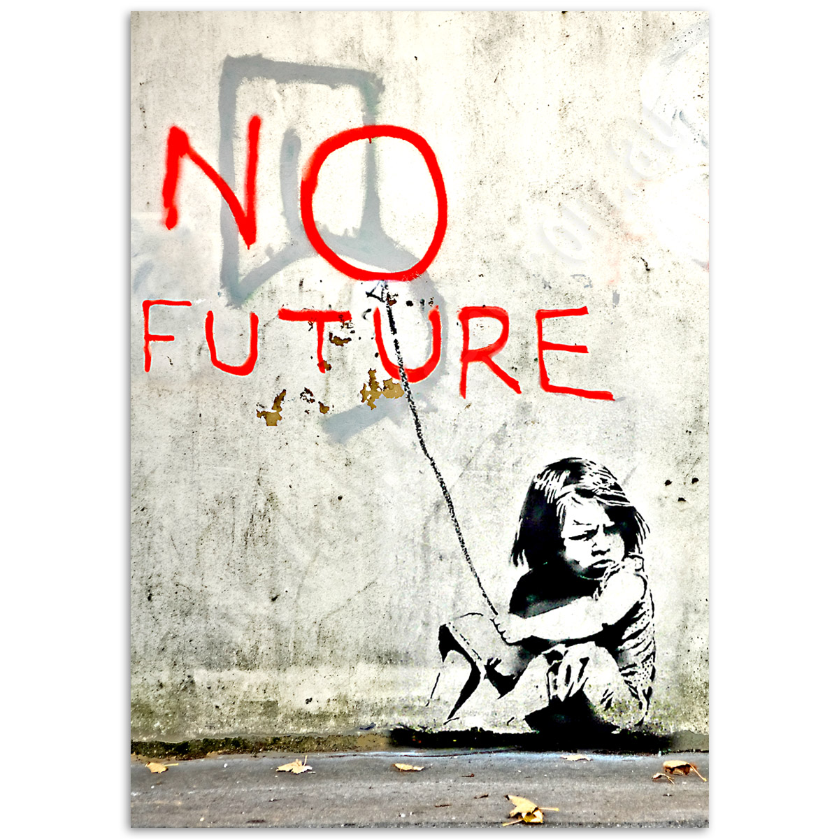 No future Poster | Banksy Street Art Poster | Just Posters