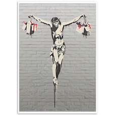 Street Art Poster - Consumer Jesus