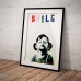 Street Art Poster - Smile Girl