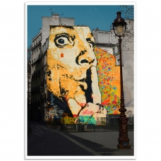 Street Art Poster - Dali, Centre Pompidou