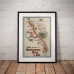 Melbourne Map Poster - Trams to Racecourses, River, Zoo