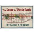 Melbourne Map Poster - The Route to Wattle Park