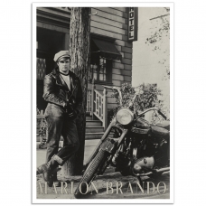 Hollywood Photographic Poster - Brando - Wild One (1953)