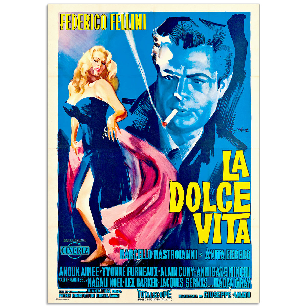 Movie Poster - La dolce vita - Federico Mastrioanni (1960)