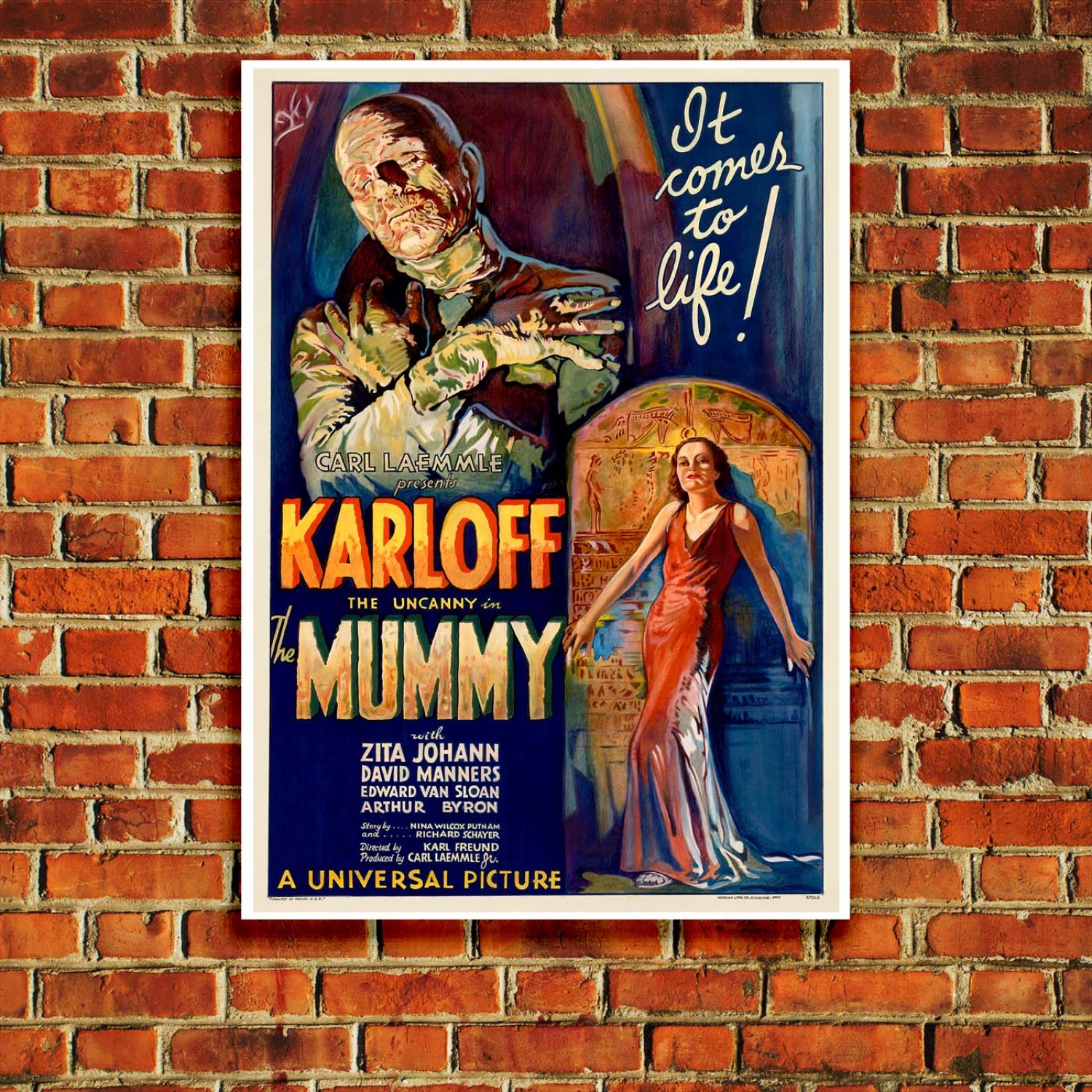 the mummy movie poster 1932