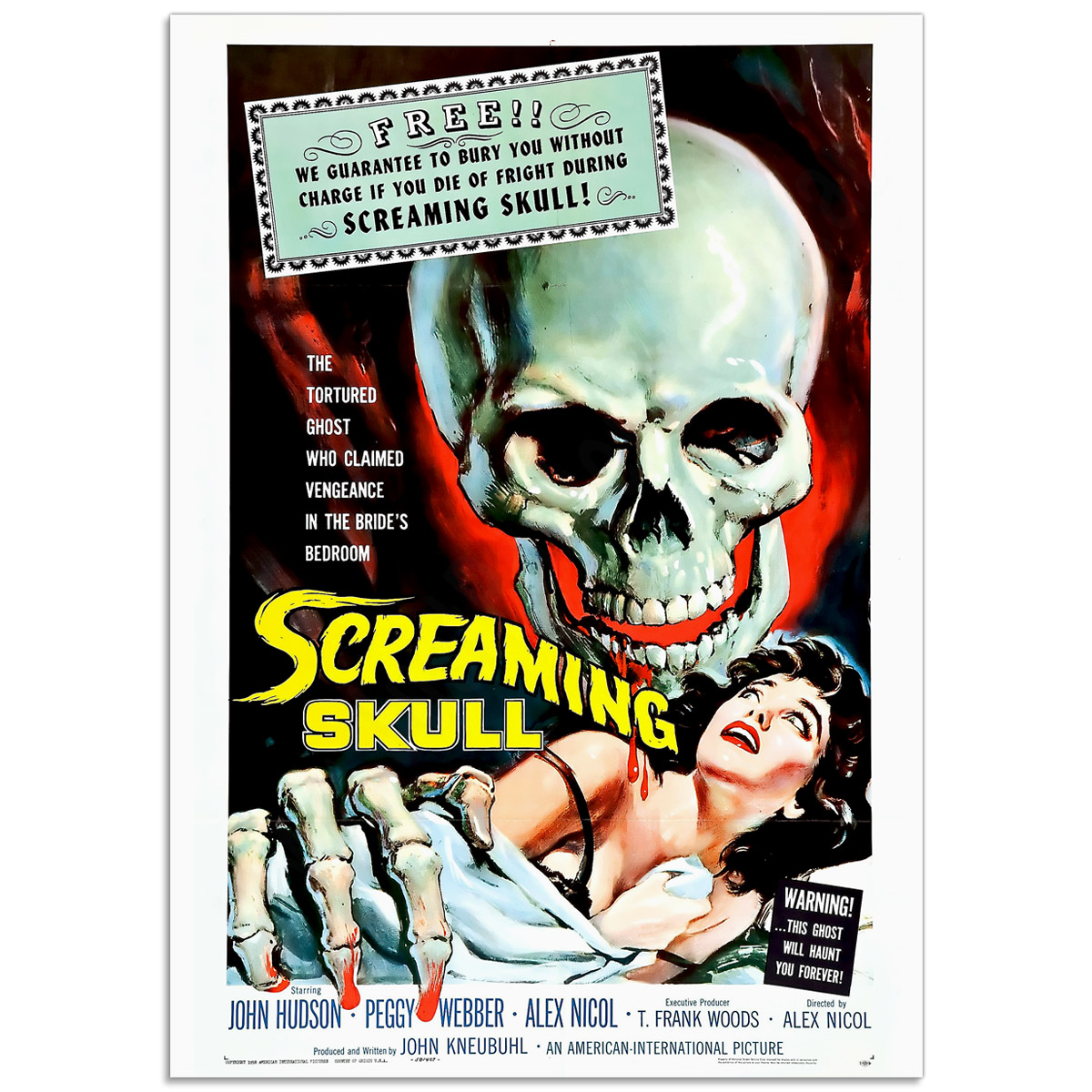 Movie Poster - The Screaming Skull (1958)