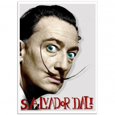 Pop Art Poster - Salvador Dali's Moustache
