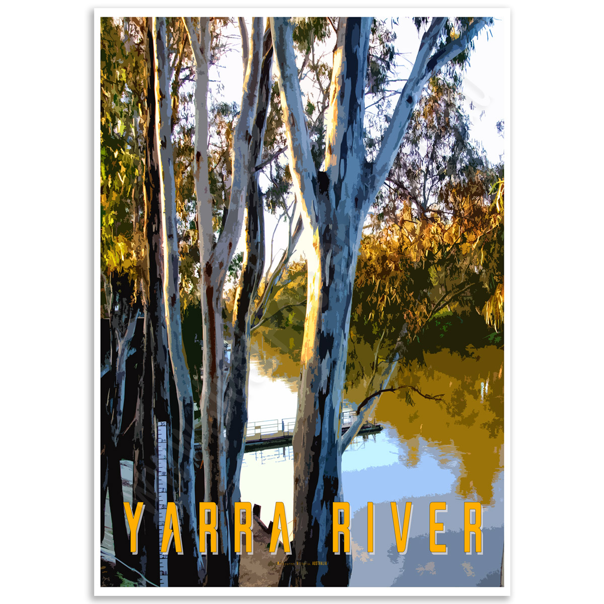 Melbourne Poster - Yarra River Poster