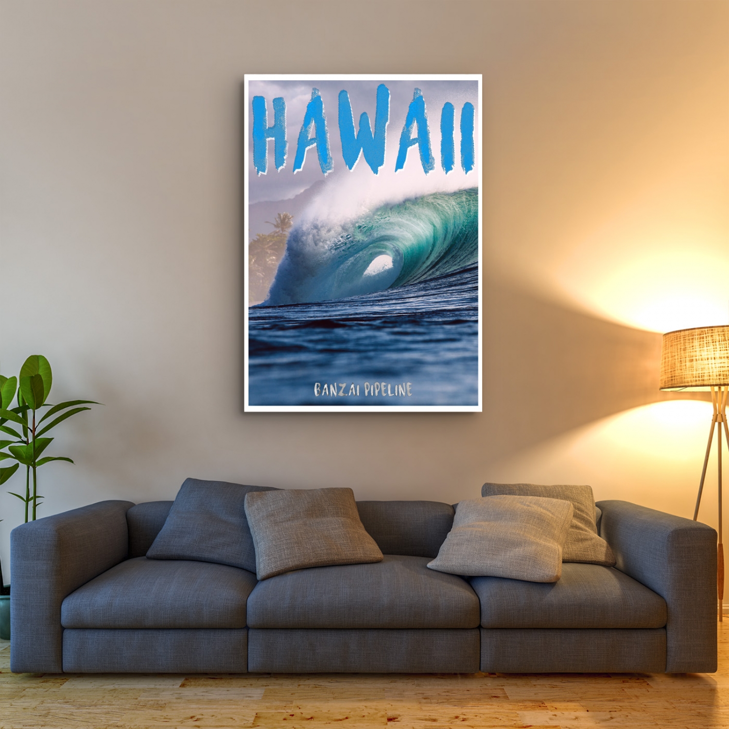 Hawaii - Banzai Pipeline | Photographic Surf Poster | Just Posters