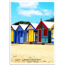 Australian Photographic Poster - Brighton Beach Huts, Victoria