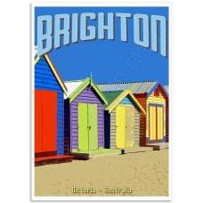 Melbourne Poster - Brighton Beach Huts