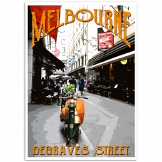 Melbourne Poster - Degraves Street