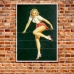 Pinup Girl Poster - Over the Fence