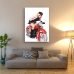 Pinup Girl Poster - On a Motorcycle