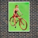 Pinup Girl Poster - Girl on a Bike