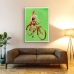 Pinup Girl Poster - Girl on a Bike