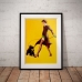 Pinup Girl Poster - Walking the Dog