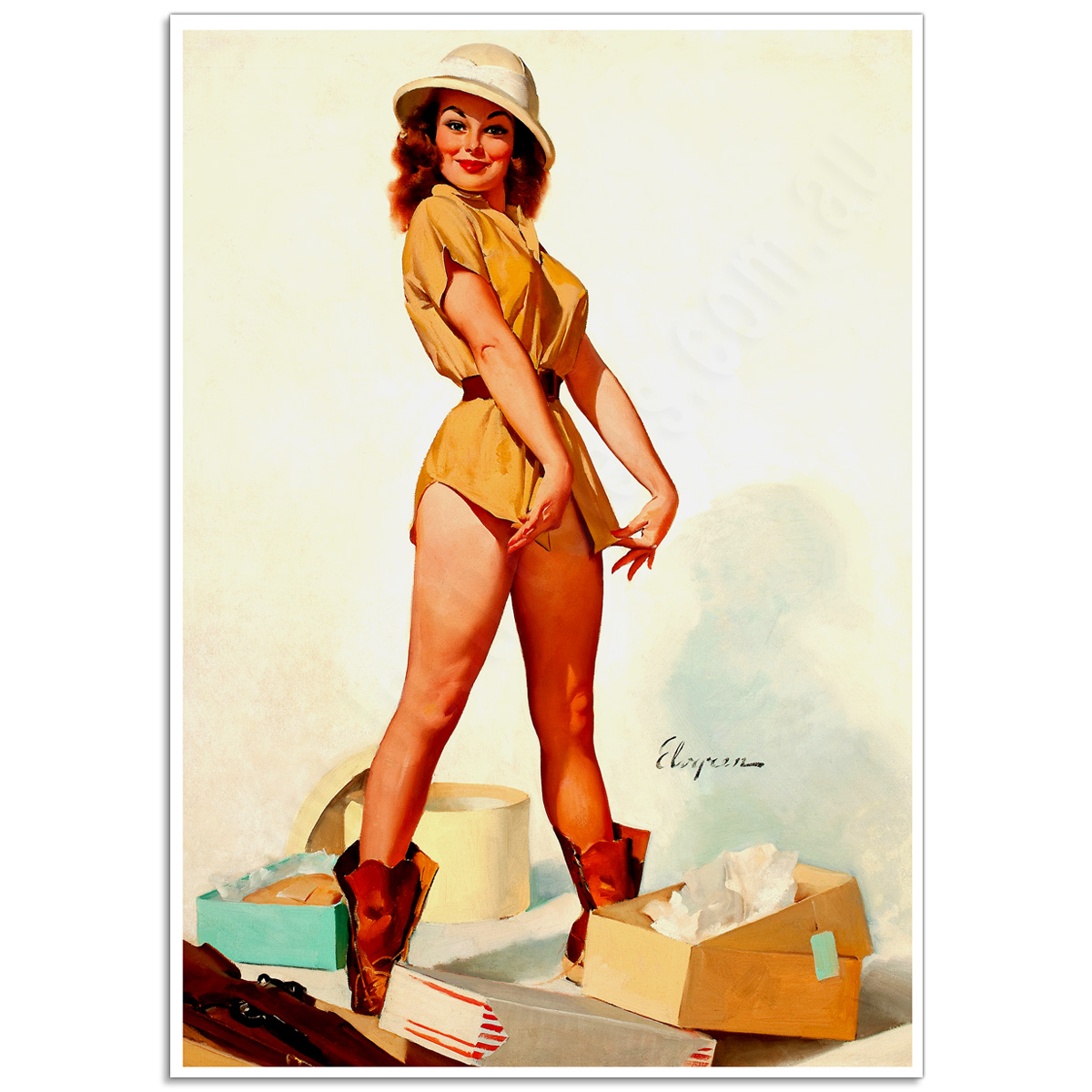 Pinup Girl Poster - New Outfit