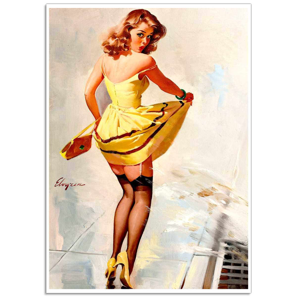 Splash! | Retro Pinup Girl Poster | Just Posters