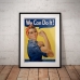 Vintage Propaganda Poster - We Can Do It. Rosie the Riveter