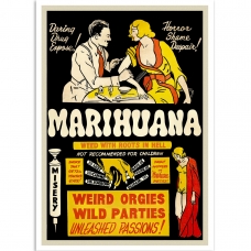 Vintage Propaganda Poster - Marihuana - Root From Hell