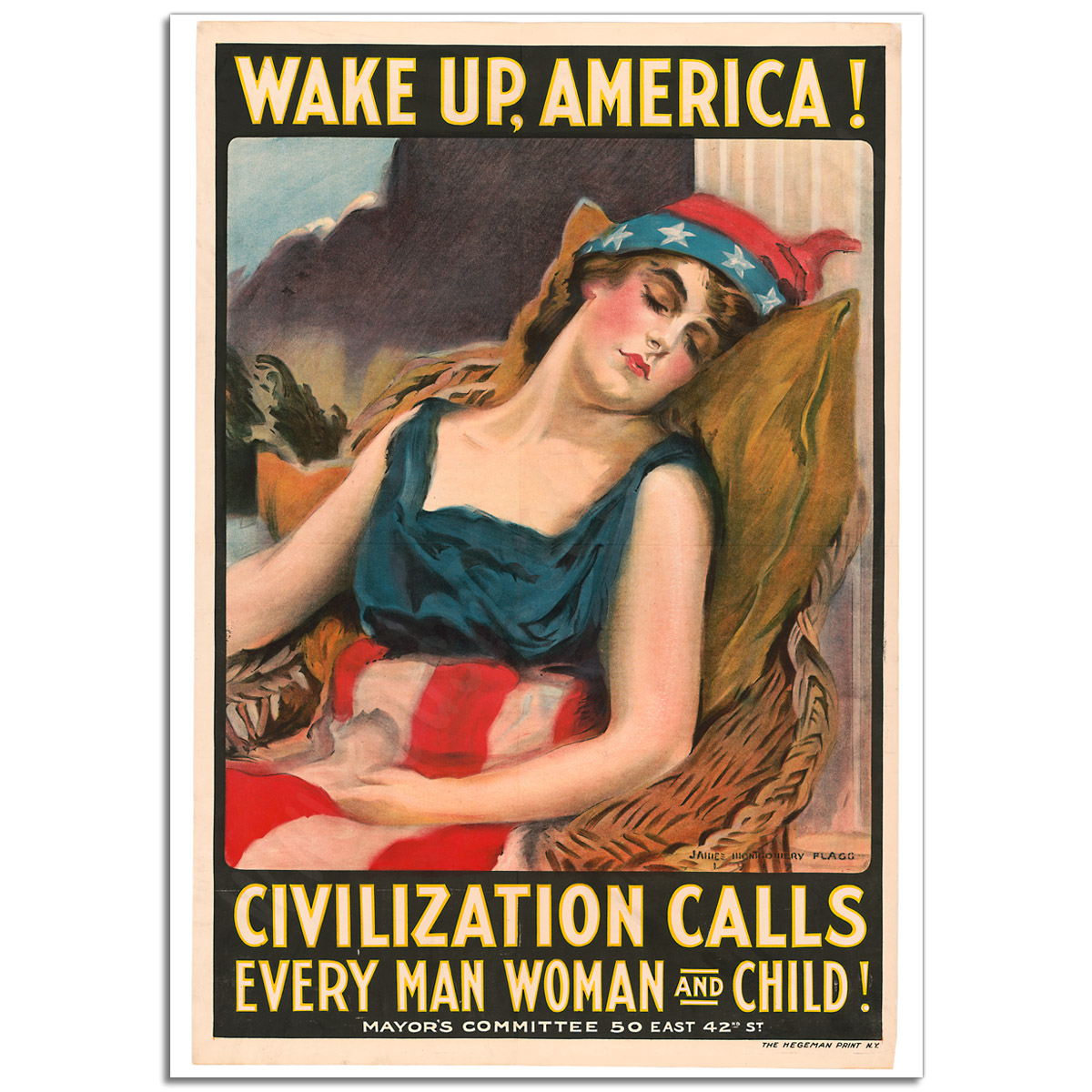 WW1 Poster - Wake up America
