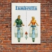 Vintage Italian Promptional Poster - Lambretta Scooter