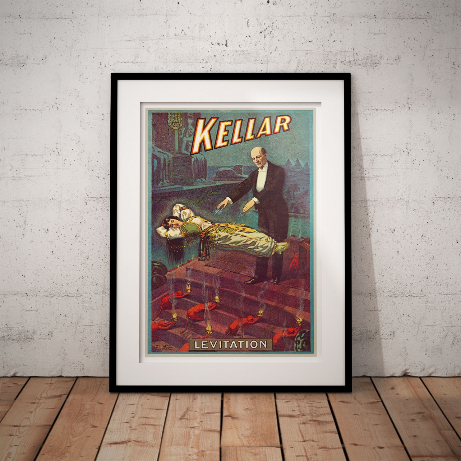 Vintage Kellar Levitation Poster CIRCUS0553 Art Print A4 A3 A2 A1 