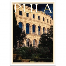 Istrian Travel Poster - La Rena de Pola, Istria