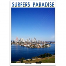 Queensland Poster - Surfers Paradise from Southport
