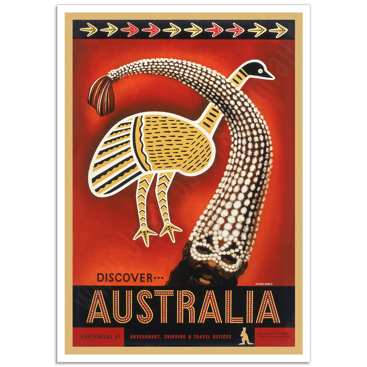 Vintage Travel Poster - Discover Australia (ANTA)