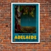 Vintage Travel Poster - Lights of Adelaide