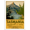 Vintage Travel Poster - Tasmania, The Switzerland of the South