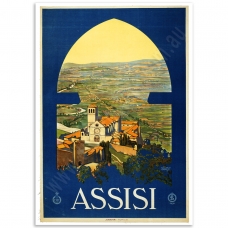 Vintage Travel Poster - Assisi