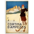 Vintage Travel Poster - Cortina d'Ampezzo