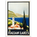 Vintage Travel Poster - Italian Lakes