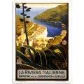 Vintage Travel Poster - La Riviera Italienne