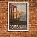 Vintage Travel Poster - Rome par la voie du Mont-Cenis